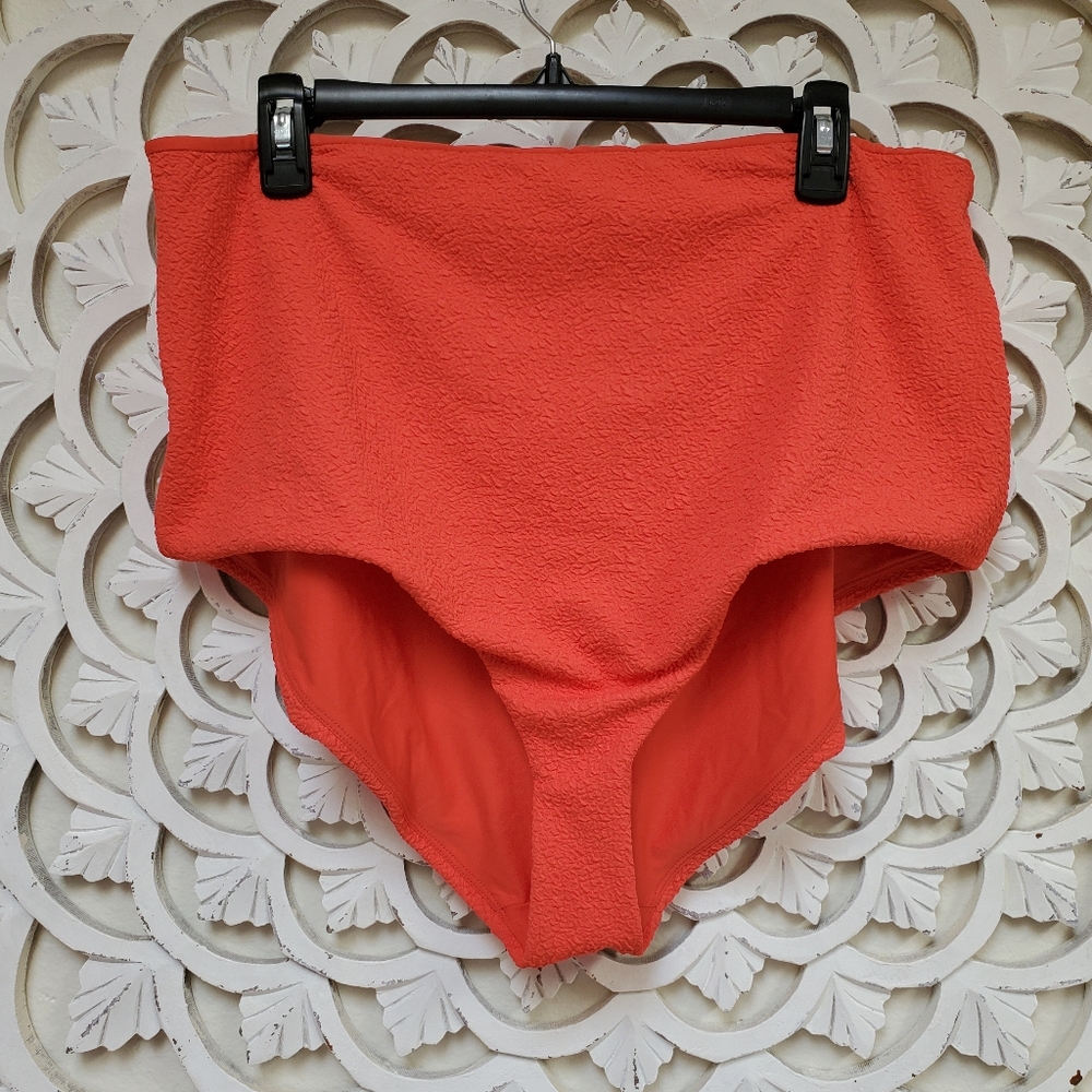 Mara Hoffman NWT 3X Bikini Bottom Lydia Poppy Red Rare Deadstock